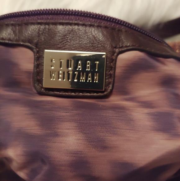 Stuart Weitzman Metallic Leather Leopard Bag - Picture 5 of 7